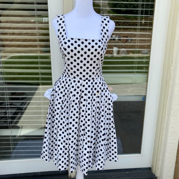 🚀SOLD🧨Mid 2000's Betsey Johnson White w/ Black polka dot - Picture 10 of 16